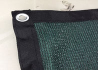 130g-200 gsm Dark Green Windscreen Mesh Fabric With Reinforced Hems / Corners / Eyelets