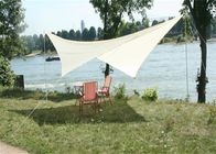 160gsm Triangle Ivory Garden Shade Sail Reinforced Webbing Available 10*10*10 Feet